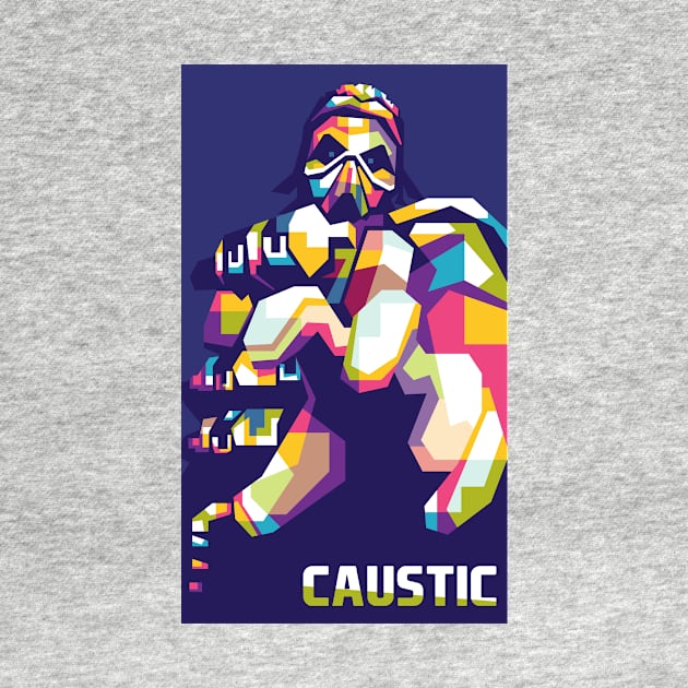 Apex Legends Caustic Geometric art by AwHM17